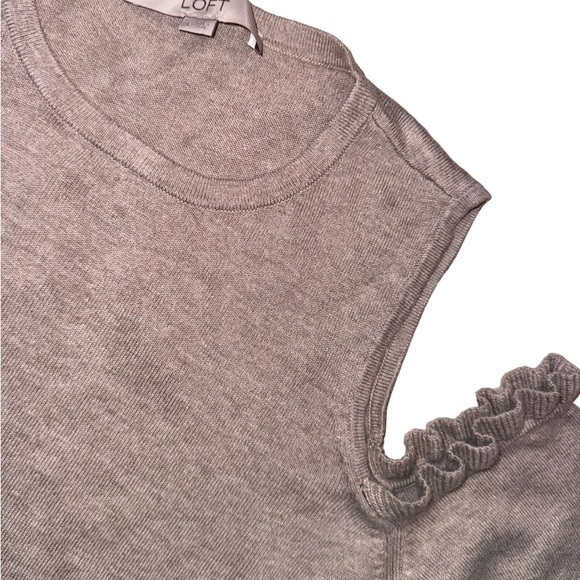 LOFT cold shoulder sweater women’s size large - Picture 10 of 15